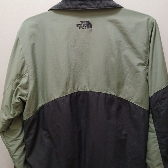 North Face Womens M HyVent Waterproof Jacket Coat Green/Gray  Full Zip Pockets - Picture 15 of 16